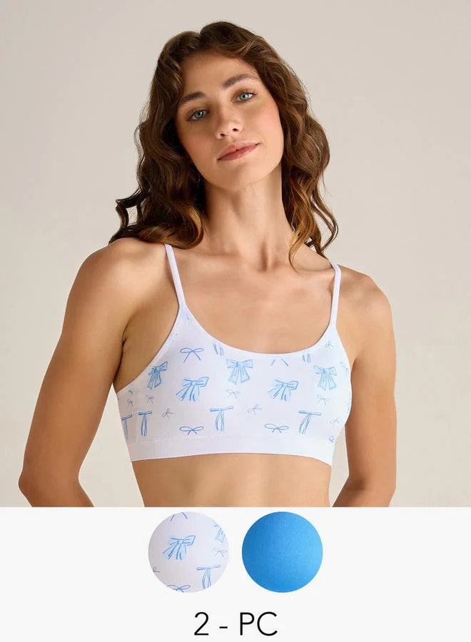 سبلاش فيڤ Bralette Medium Coverage Seamless    Pack of 2