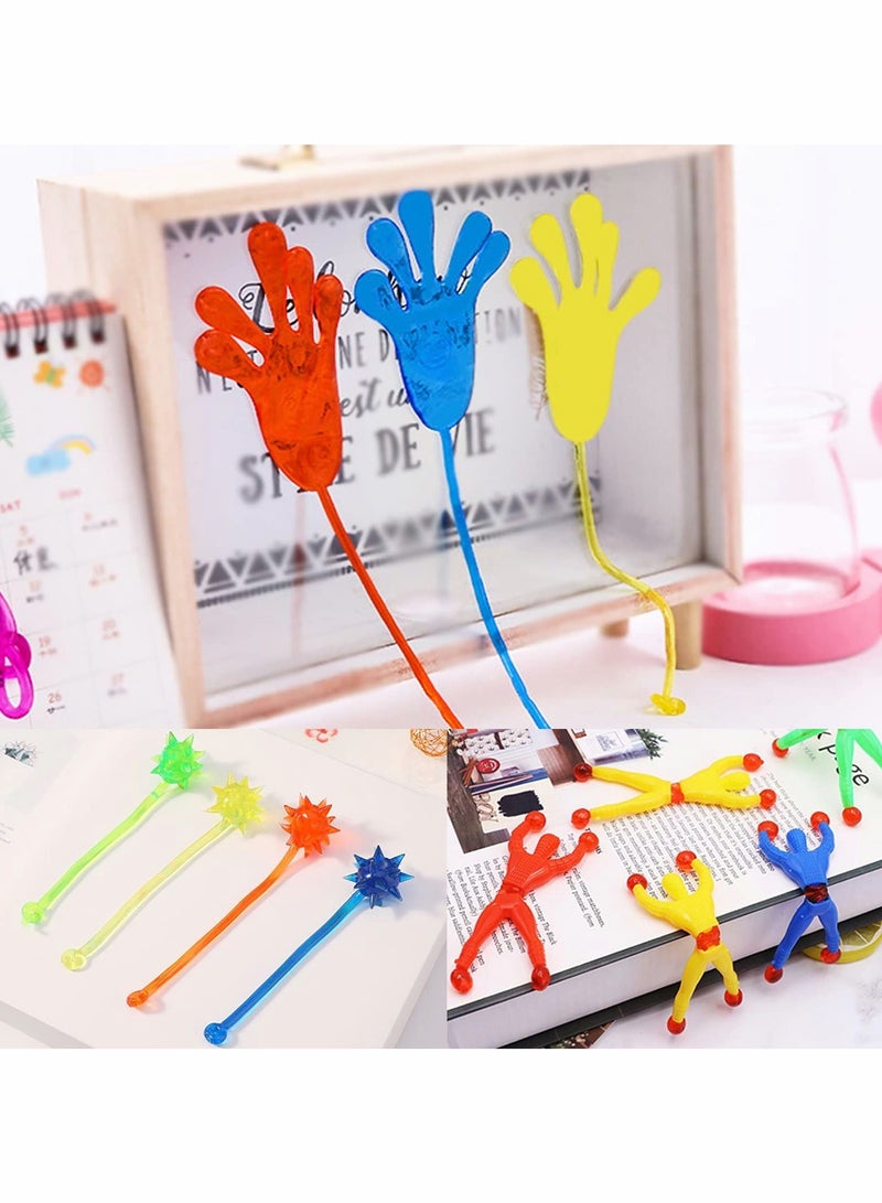 Sticky Hands, 20 Pcs Sticky Fingers,Kids' Party Favor Sets， Fun Toys, Party Favors, Wacky Fun Stretchy Sticky Hands, Party Favors, Birthday Parties, Toys for Sensory Kids