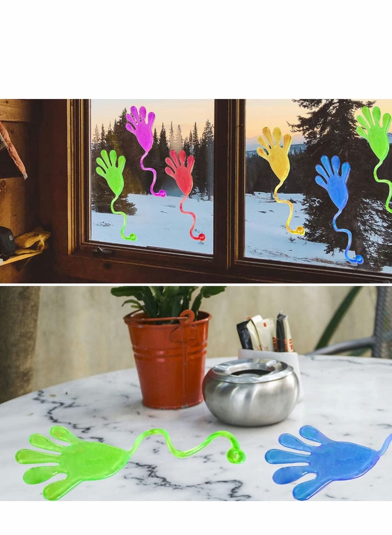 Sticky Hands, 20 Pcs Sticky Fingers,Kids' Party Favor Sets， Fun Toys, Party Favors, Wacky Fun Stretchy Sticky Hands, Party Favors, Birthday Parties, Toys for Sensory Kids