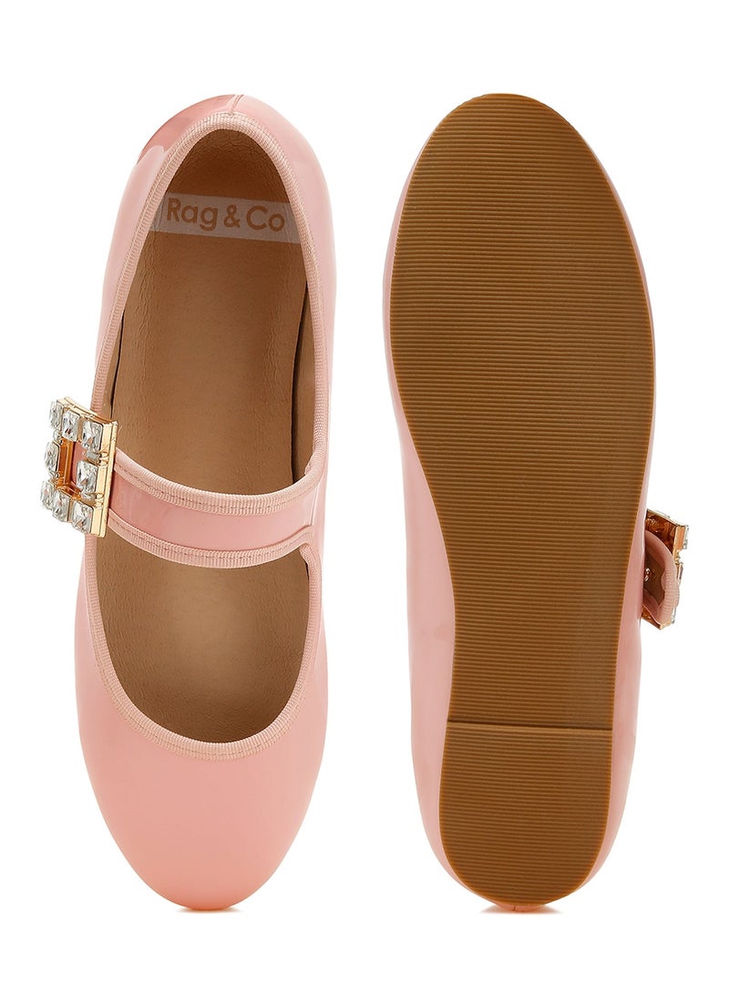 لندن راج بروش صندل ماري جين باللون الوردي - Image 5