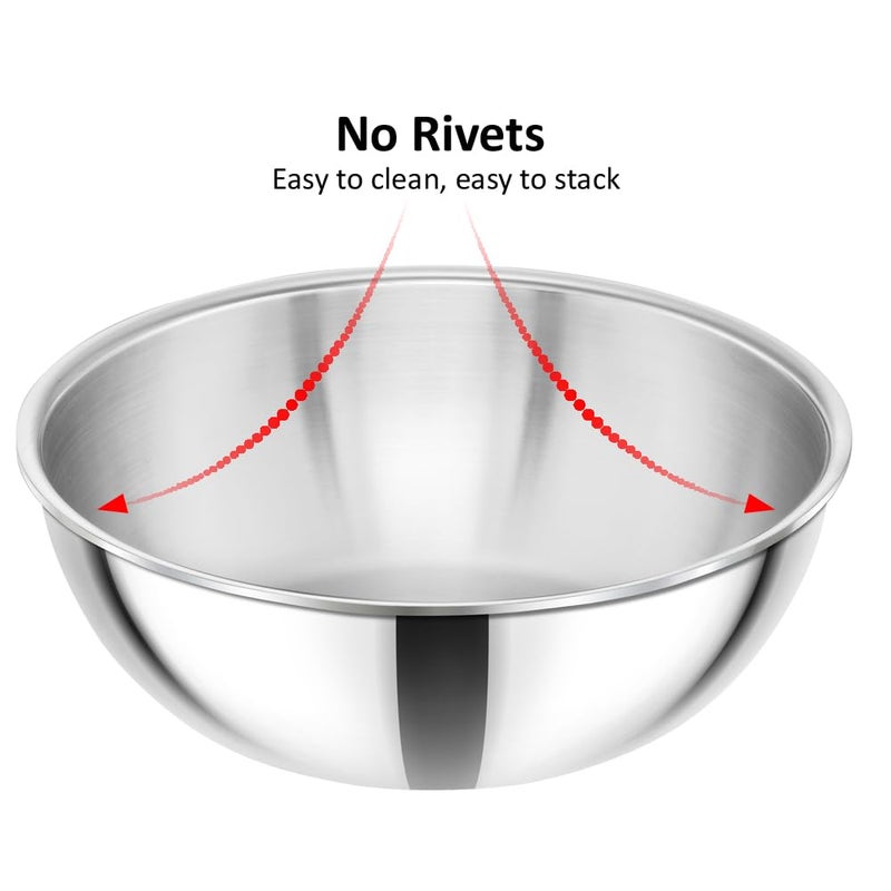Hawkins Hawkins 2.5 Litre Metro Kadhai, Triply Stainless Steel Induction Tasla, Silver (SSTA25) - Image 5