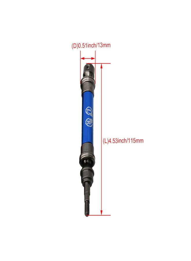 BQLZR Dark Blue Steel SLA032 Front & Rear Universal Drive Replacement for Traxxas Replacement for Slash 4X4 RC1:10 Rally Car Pack of 4 - Image 4