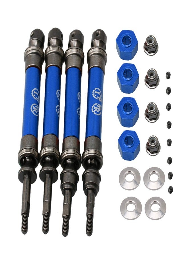 BQLZR Dark Blue Steel SLA032 Front & Rear Universal Drive Replacement for Traxxas Replacement for Slash 4X4 RC1:10 Rally Car Pack of 4 - Image 1