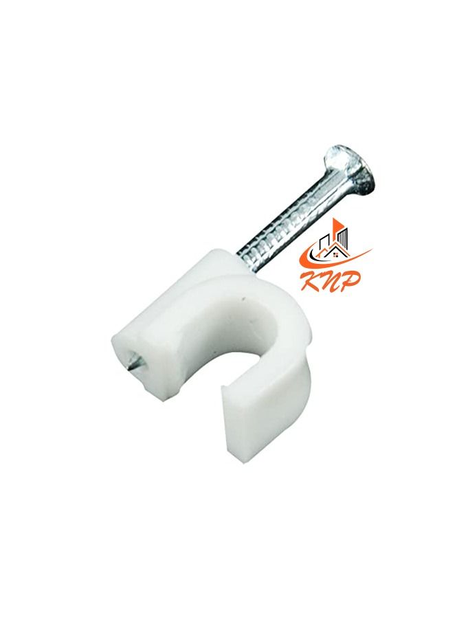 KNP Plastic Cable Wire Clip 8mm 50 PCS  - Image 1