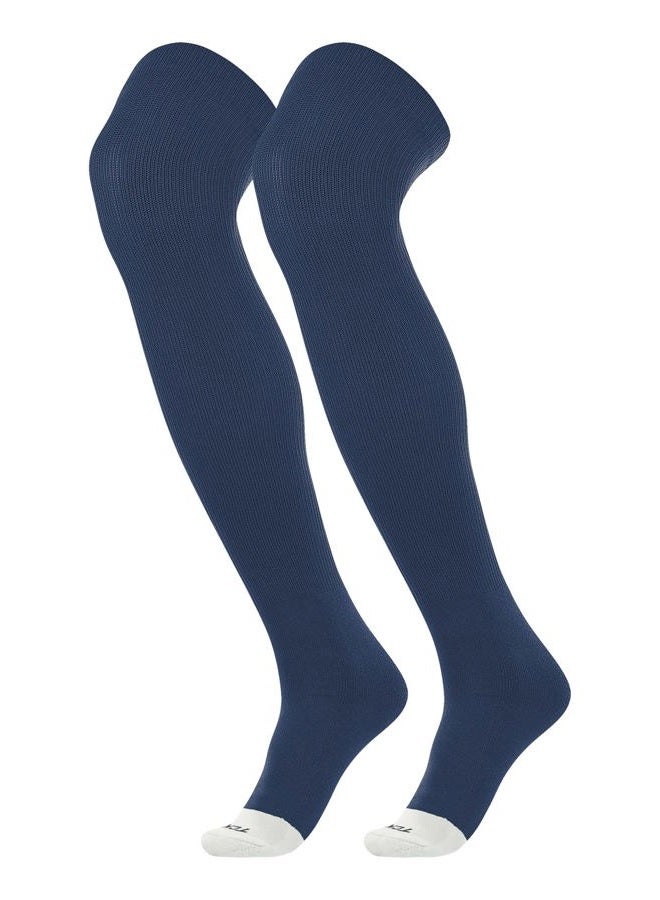 TCK Baseball Softball Over the Knee Socks Prosport | Durable Performance | Double Welt Top | Smooth Toe | Moisture Wicking, Navy, L - Image 1