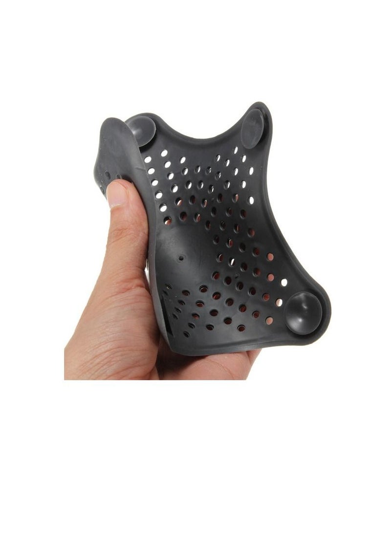 Generic Starfish Silicone Drain Hair Catcher Kitchen Bathroom Shower Sink Strainer Black  - Image 3