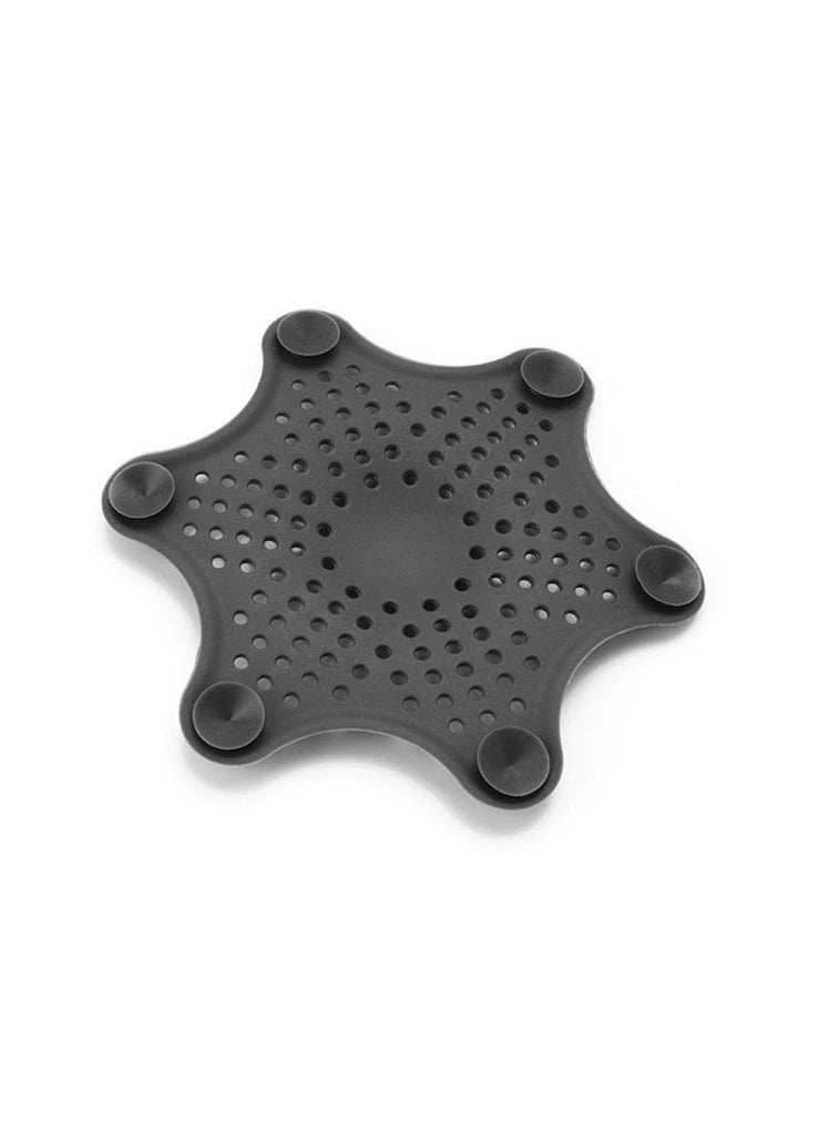 Generic Starfish Silicone Drain Hair Catcher Kitchen Bathroom Shower Sink Strainer Black  - Image 2