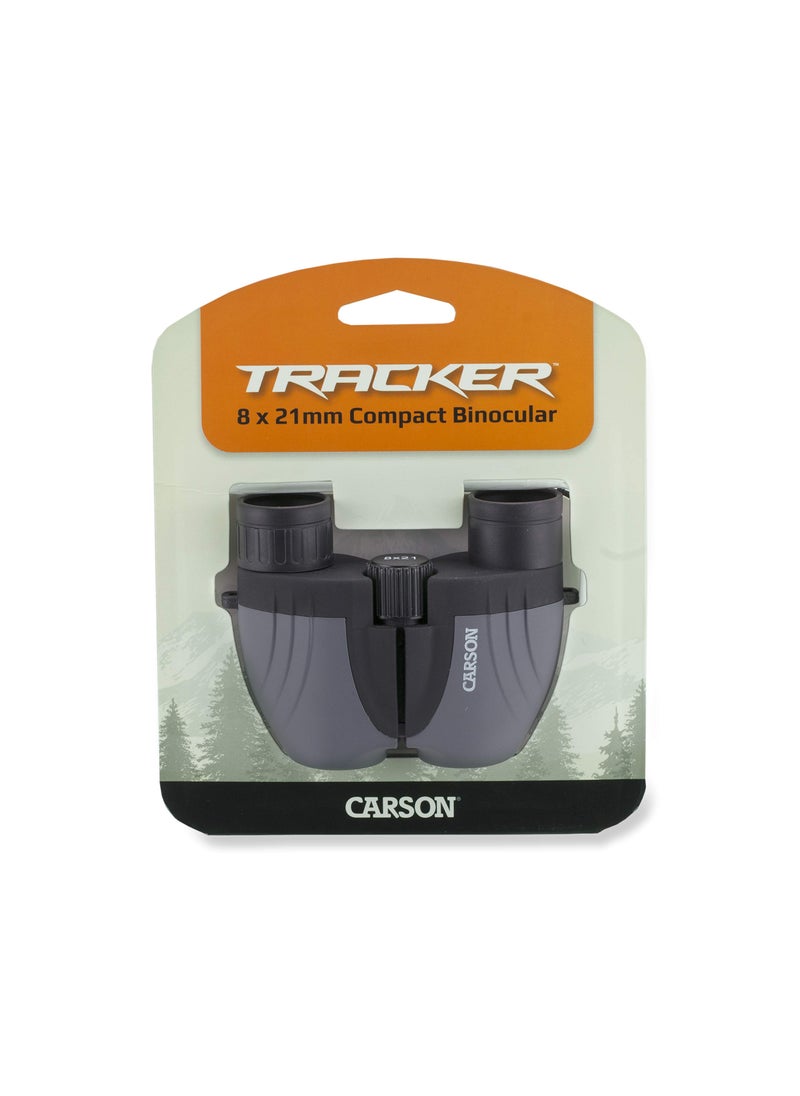 Carson Carson Tracker 8x21mm Compact Sport Binocular, Grey (TZ-821)  - Image 2