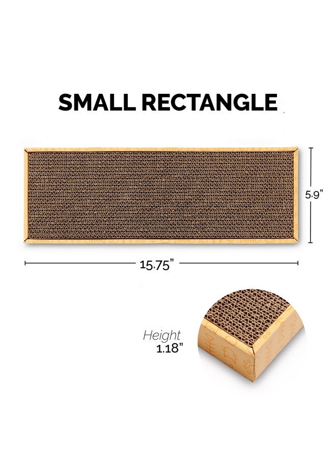 لوح خدش Furhaven مع عشبة النعناع البري للقطط المنزلية، قابل للعكس - وسادة خدش كلاسيكية مموجة للقطط - أصفر، صغير - Image 3