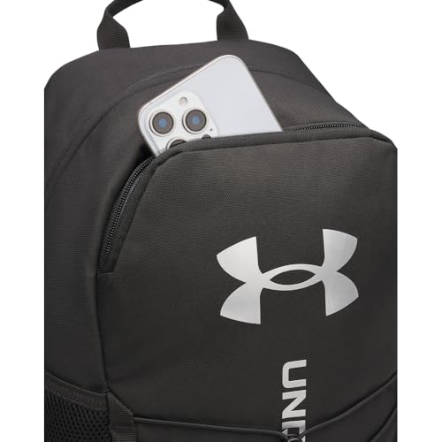 UNDER ARMOUR حقيبة ظهر أندر أرمور للجنسين هاسل سبورت 6.0، (001) أسود/أسود/فضي معدني، مقاس واحد يناسب معظم الأشخاص - Image 2