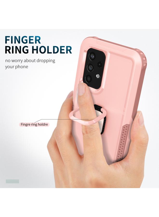 اس-توب جراب لهاتف Samsung Galaxy A33 5G 3 في 1 حامل حلقي من البولي كربونات + جراب هاتف TPU - Image 4