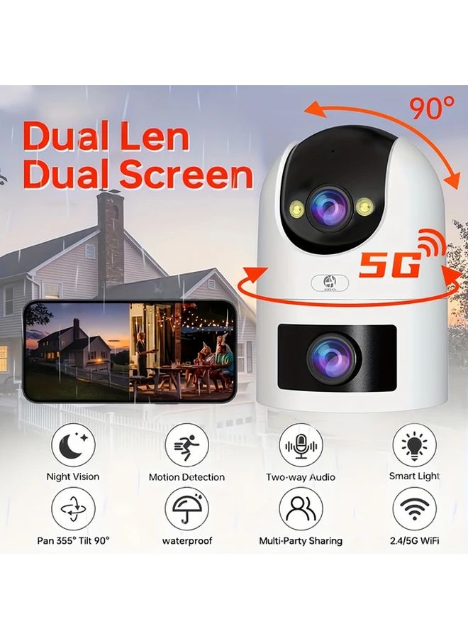 JOOAN UW30 Dual Wireless Security Camera 5G WiFi PTZ Tracking 1296P HD Color Night Vision - Image 3