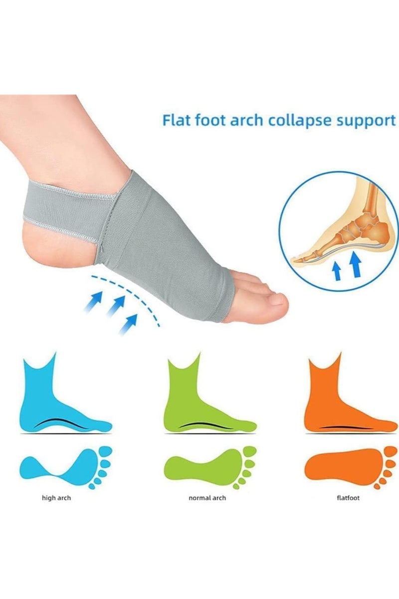 INSIJAM Cotton Flat Foot Arch Support For Men and Women Medial Arch Support For Flat Feet Correction Sleeve With Cushion Leg Pain Relief Product Orthopaedic Shoes Slippers Foot Arch Socks - Image 4