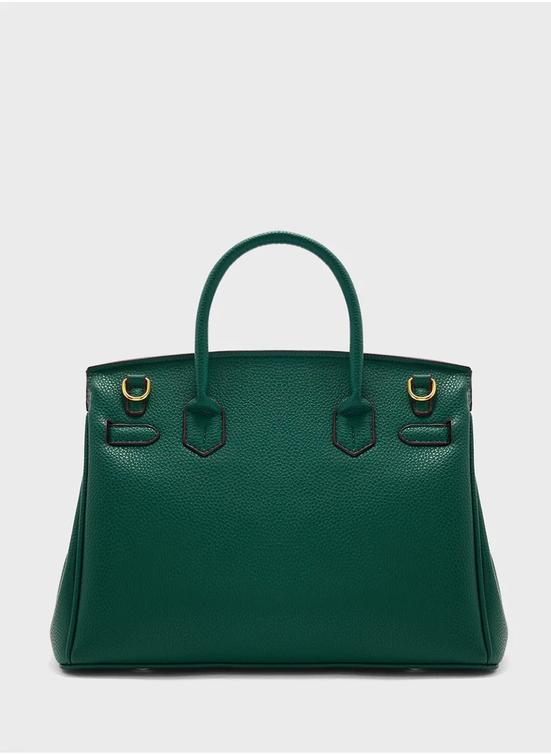 ELLA Color Block Large Satchel Bag