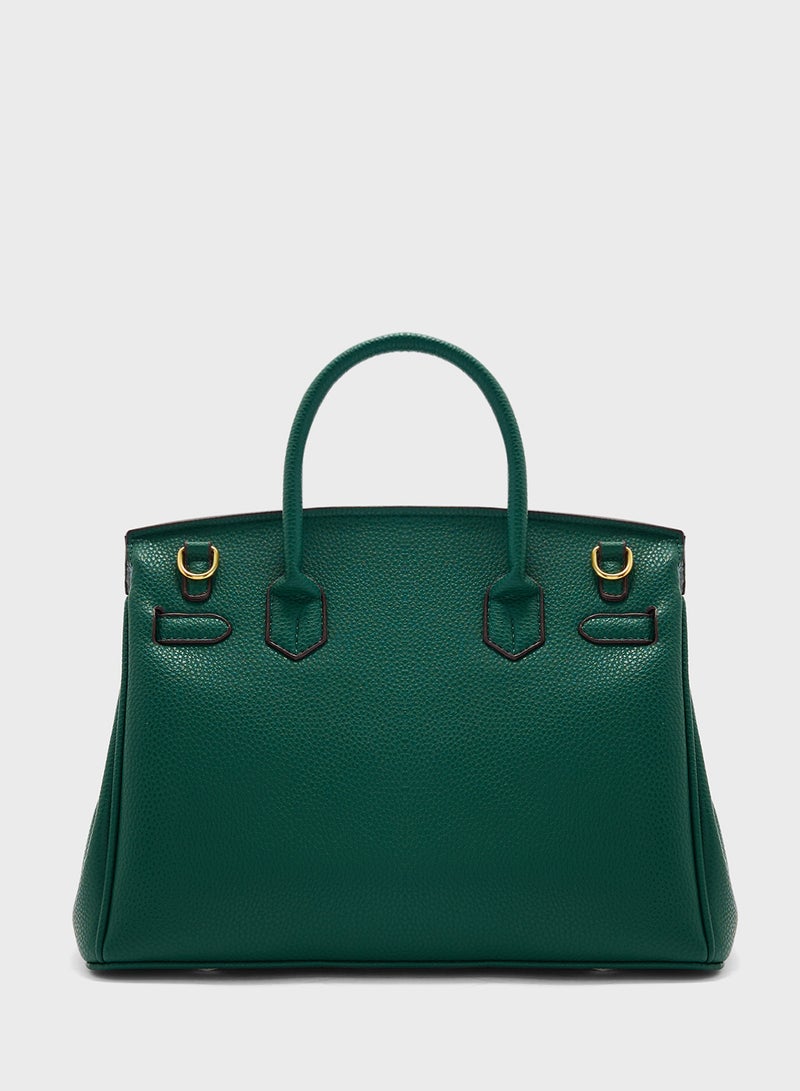 ELLA Color Block Large Satchel Bag - Image 2