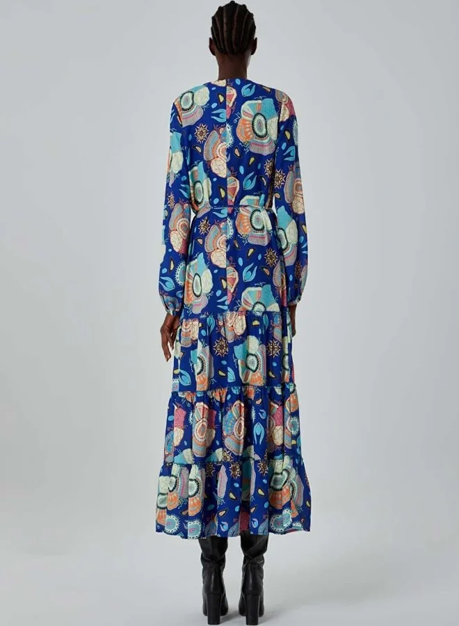ميزال MIZALLE SPECIAL PATTERNED CUTOUT DRESS