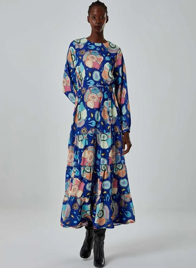 ميزال MIZALLE SPECIAL PATTERNED CUTOUT DRESS