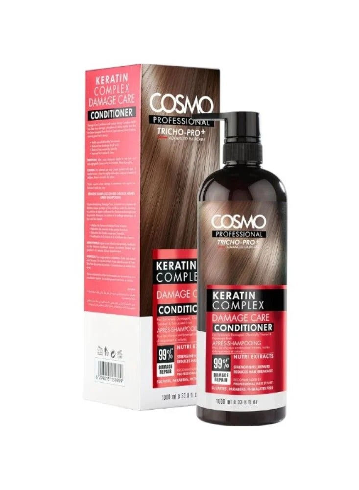 كوزمو بلسم تريشو برو  للعنايه بالشعر التالف بمركب الكيراتين بروفيشنال 1000 مل