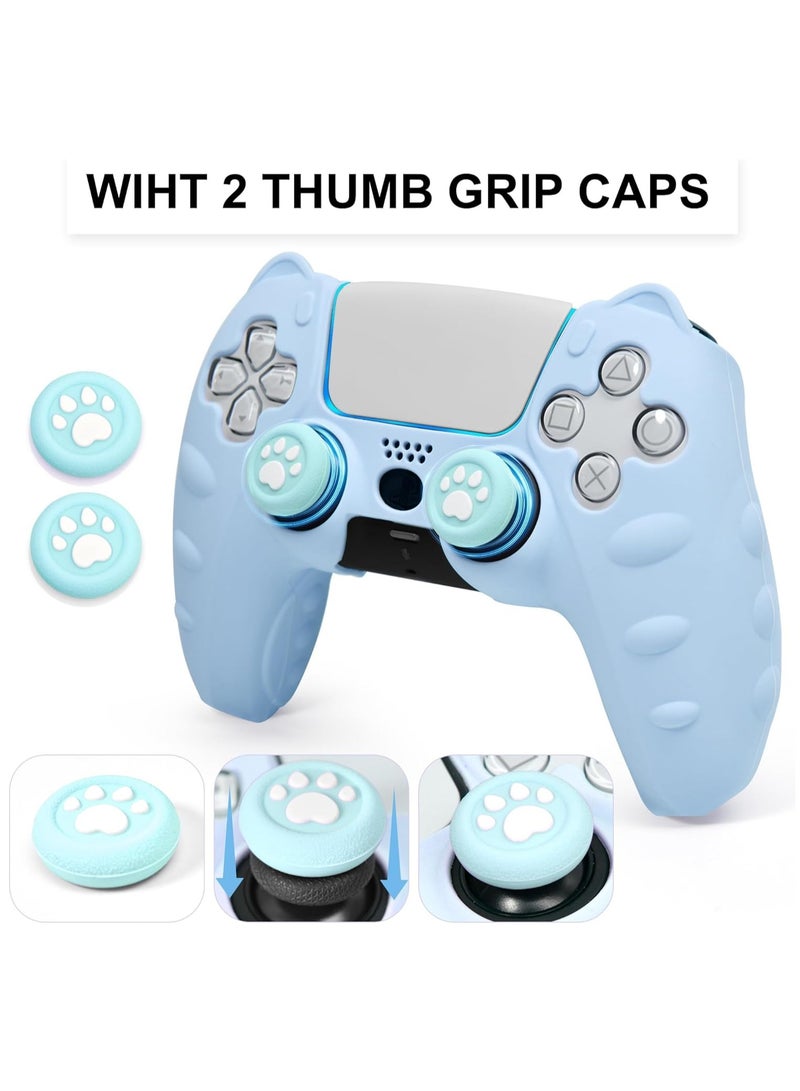 Anti-Slip Silicone Controller Skin for PlayStation 5 - Protective Gel Grip Cover Case for Wireless Controller with Non-Slip Studded Design - Image 2