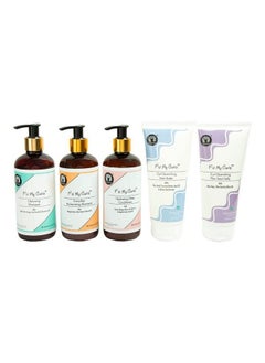 Fix My Curls 5 Steps Moisture Bundle ; With Cleansing Shampoo (250Ml) Everyday Moisturizing Shampoo(250Ml)Hydrating Deep Conditioner (250Ml) Hair Butter(200Gm) & Flaxseed Gelly(200Gm); Cg Friendly  - Image 2