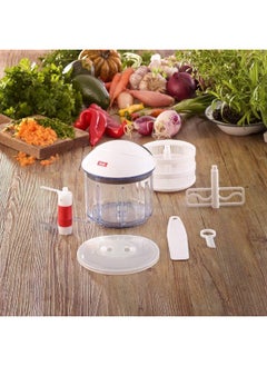 Fissler Fissler finecut/Fruit and Vegetable Cutter, Multi-Shredder with Pull Mechanism, Onion-Slicer - Dishwasher-Safe - 0.9 L  - Image 2