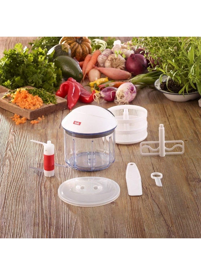 Fissler Fissler finecut/Fruit and Vegetable Cutter, Multi-Shredder with Pull Mechanism, Onion-Slicer - Dishwasher-Safe - 0.9 L  - Image 2