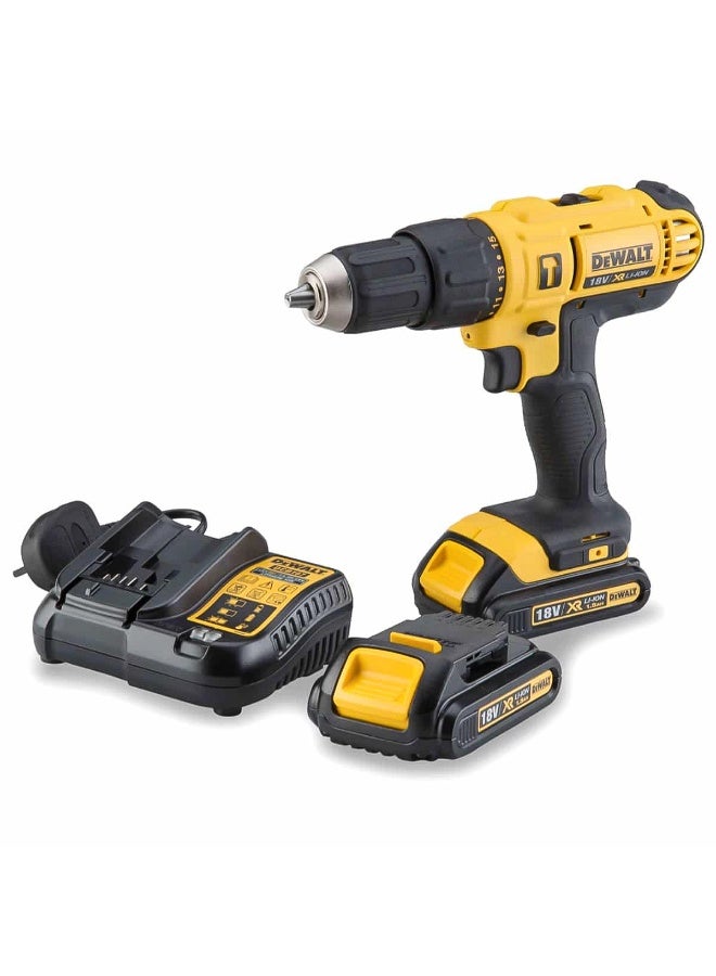 Dewalt Cordless Hammer Drill, DCD776D1T-GB (18 V) - Image 1