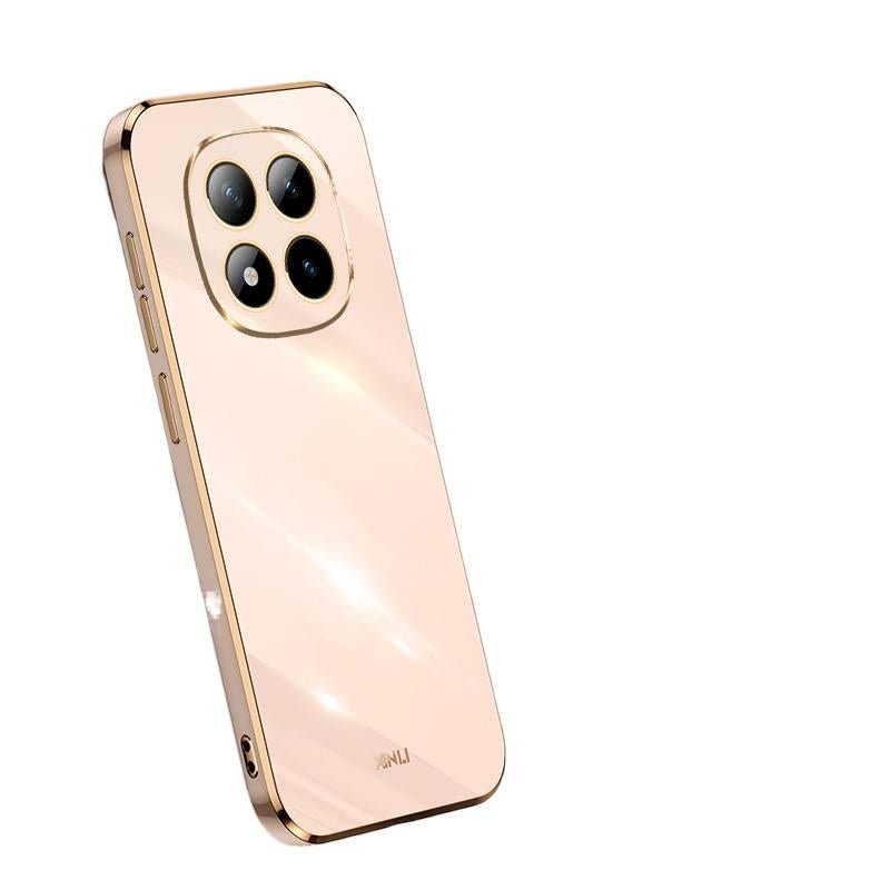 MS TPU Protective Case for Redmi Note 13 Pro with Shockproof and Drop Protection plus Shockproof plus Full Coverage plus Electroplating in Pink - Image 1
