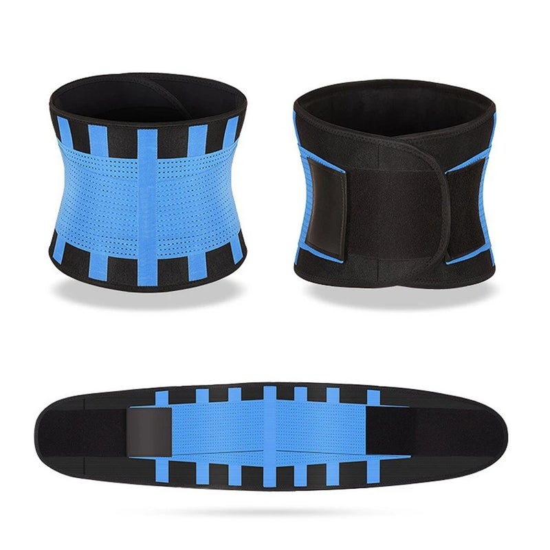 Bluejw Waist Trimmer Belt for Women & Men - Waist Trainer Sweat Band - Polyester Sauna Belt - Tummy Control Workout Fitness - Image 3