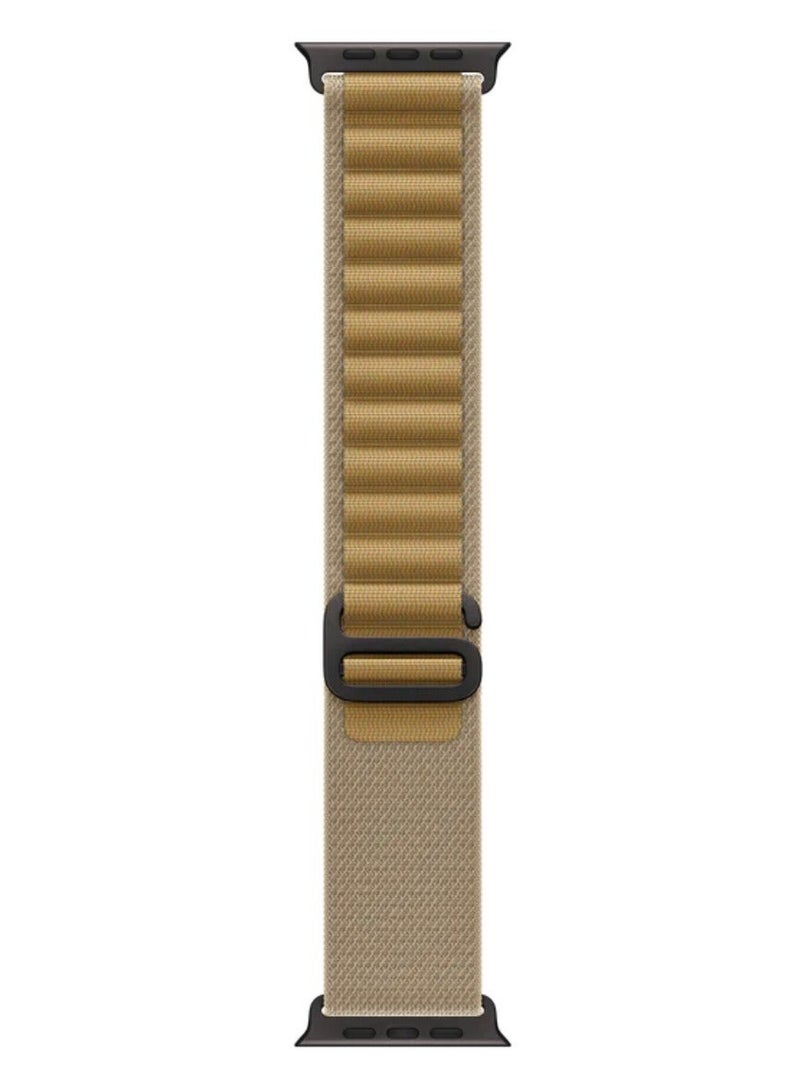 ACLIX Alpine Loop Band Compatible with Apple Watch 42mm 44mm 45mm 46mm 49mm, Soft Woven Sport Strap, Adjustable Replacement Wristband for Apple Watch Series Ultra / SE / Series 1/2/3/4/5/6/7/8/9/10/11- Tan - Image 3