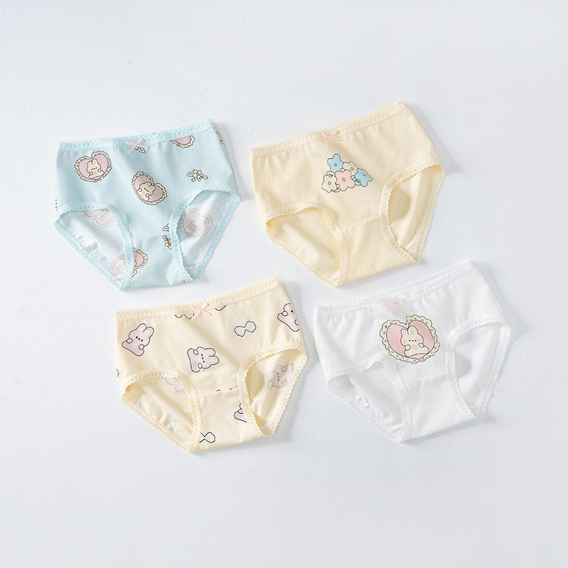 Girls Cotton Antibacterial Breathable Panties H978/star Bunny SJ5411 