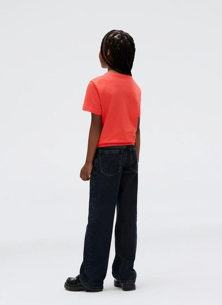 Calvin Klein Jeans Kids Mono Mini Badge Crew Neck T-Shirt