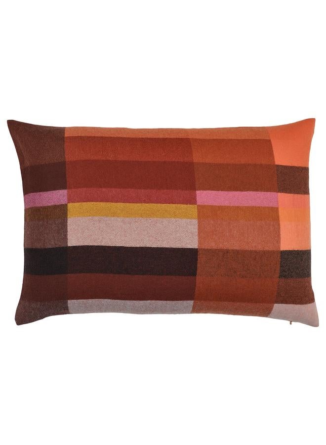 erorex Cushion Cover, Brown-Red/Bright Pink, 40X58 Cm - Image 1