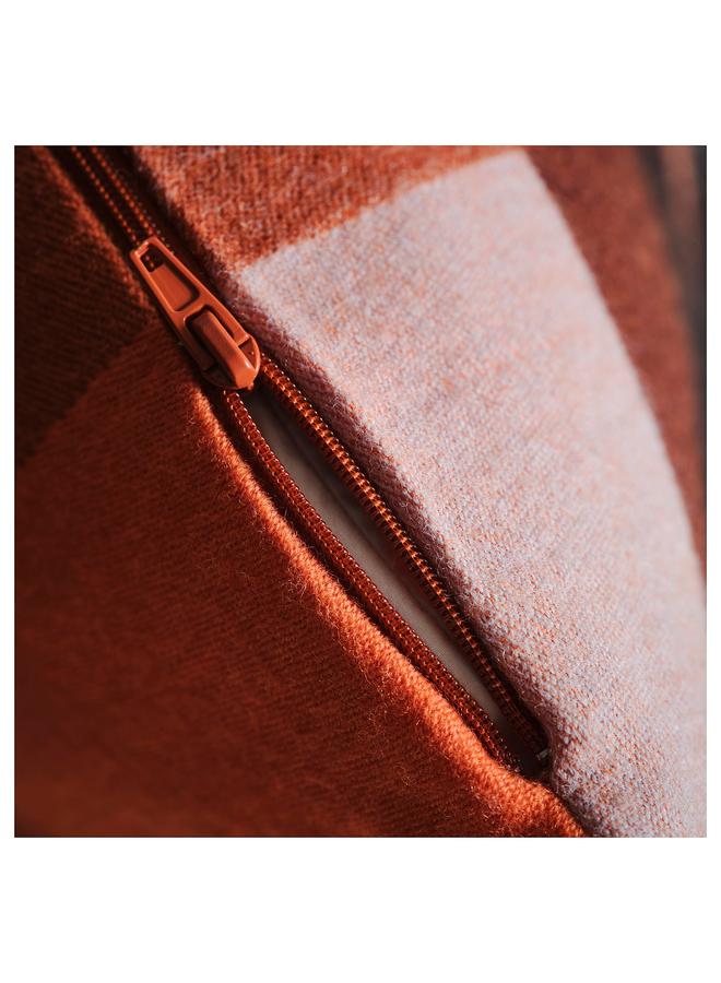 erorex Cushion Cover, Brown-Red/Bright Pink, 40X58 Cm - Image 3