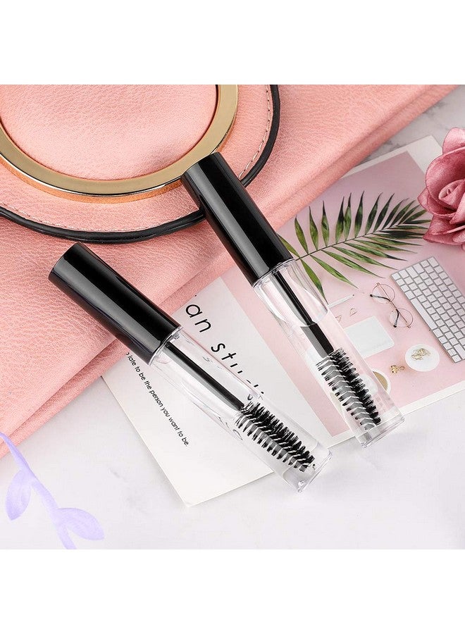 GTHER 10Pcs 10Ml Empty Mascara Tube Bottle With Eyelash Wand & Rubber Inserts & Funnels Set For Castor Oil/Eyelash Growth Oil Diy Mascara Eyelash Cream Container With Cap Black - Image 3
