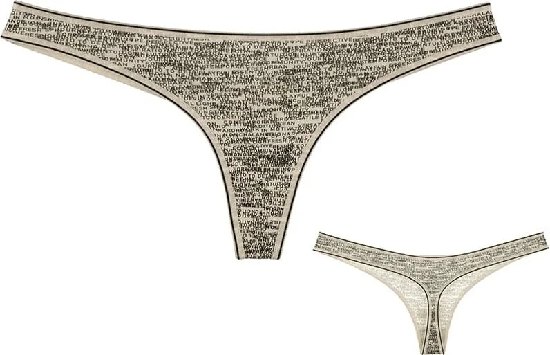 دونيلا 10-Piece Colorful Printed Women's Thong - 24711095YW