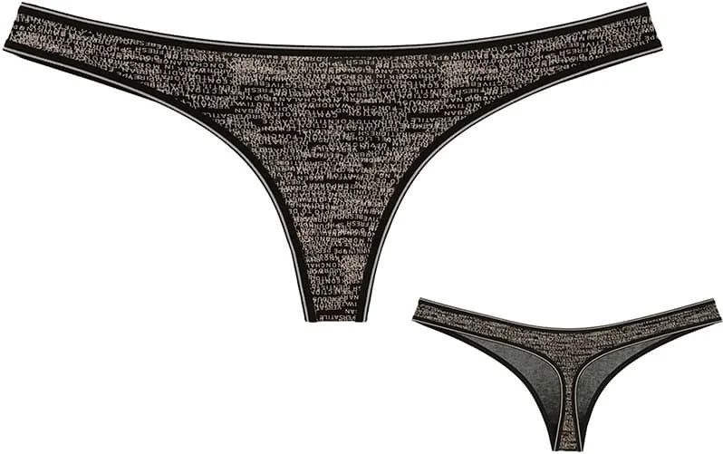 دونيلا 10-Piece Colorful Printed Women's Thong - 24711095YW