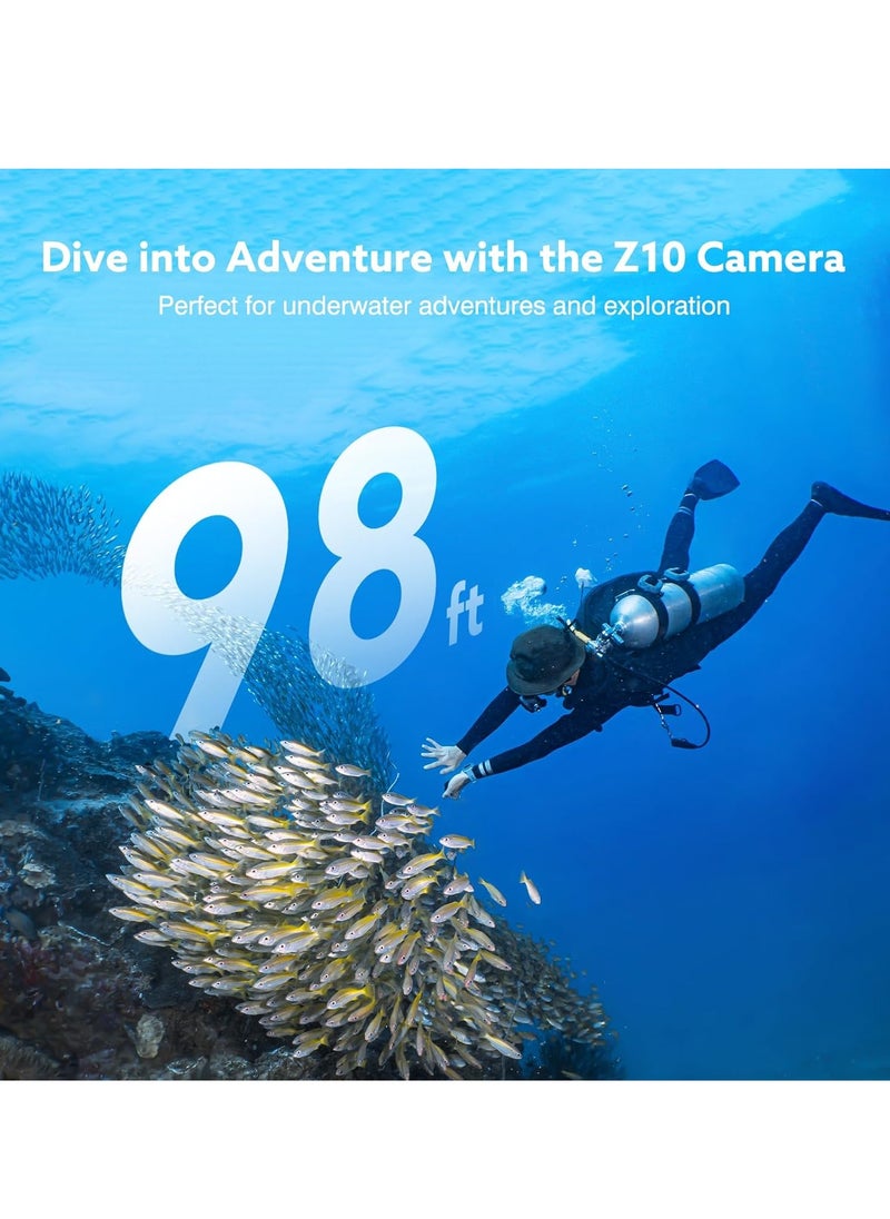 BlueFire 4K Ultra HD Wearable Mini Sports Camera – Thumb-Sized Magnetic Action Cam with 30m Waterproof, 360° Clip, 150-Min Battery, Wi-Fi, H.265, Hands-Free POV Recording for Cycling, Diving, Vlogging  - Image 5