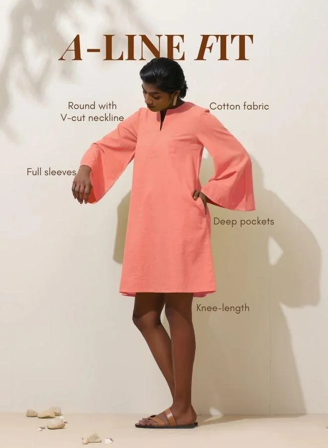 trueBrowns Bell Sleeve Dress