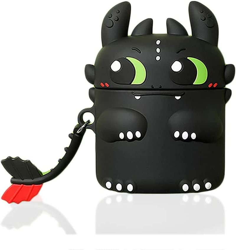 EMOH ROCED Apple AirPods Case Cover for 1st and 2nd Generation Protective Shock Proof Case Cover Compatible with AirPods 2&1 with Keychain (Dragon) - Image 5