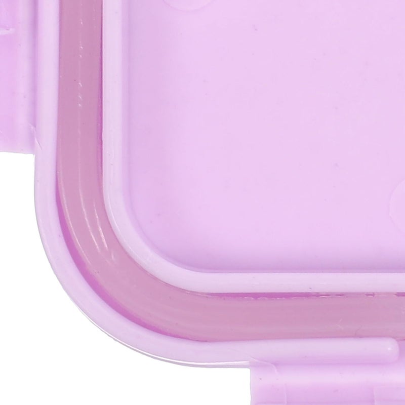 Lurrose 4 Pack Meal Boxes with Lids for Fruit Preservation On the Go Purple Green Pink Blue - Image 4