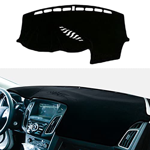 YOFAMO Dashboard Cover Dash Cover Mat Pad Carpet Custom Fit for Ford Focus 2012-2018(with Speaker) Accessories Anti-Skid Center Console Protector Cover Mat(Black Edge) - Image 1