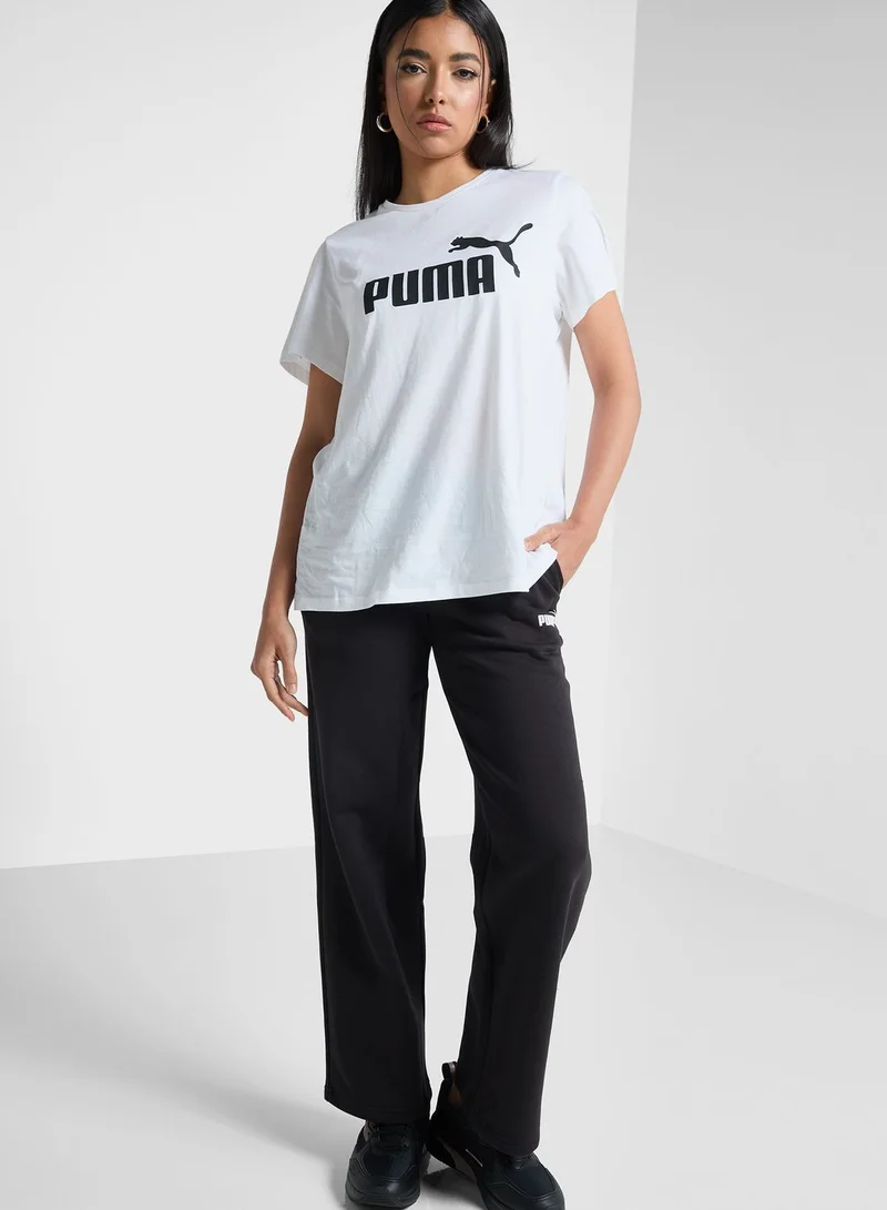 PUMA Essential Straight Small Logo Fleece Pants