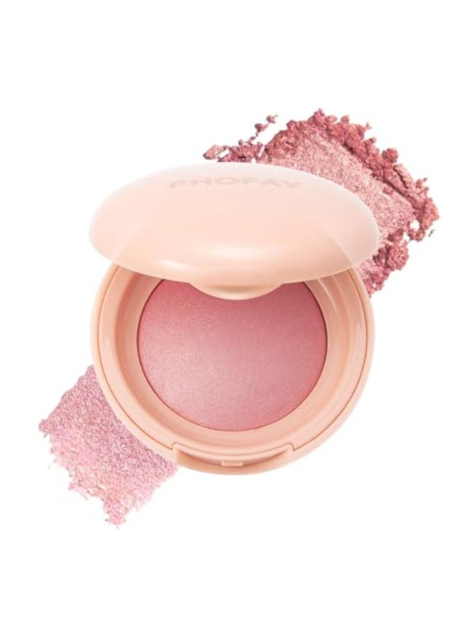 PHOFAY Luminous Blush Powder-Multi-Use Formula, Ultra-Fine & Smooth, Longer-Lasting Wear with Natural Luminous Glow (06#) - Image 1