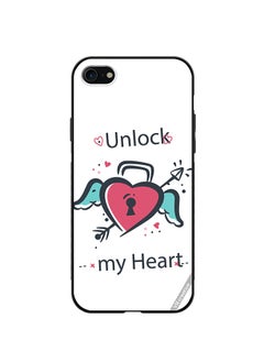 Protective Case Cover For Apple iPhone SE (2022) Unlock My Heart Design Multicolour