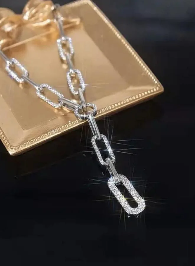 Take Two Embellished Chain Necklace