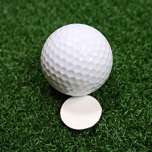 PINMEI Blank Golf Ball Marker in 24mm, Suit for Custom Printing, Pack of 10 (White) - Image 3