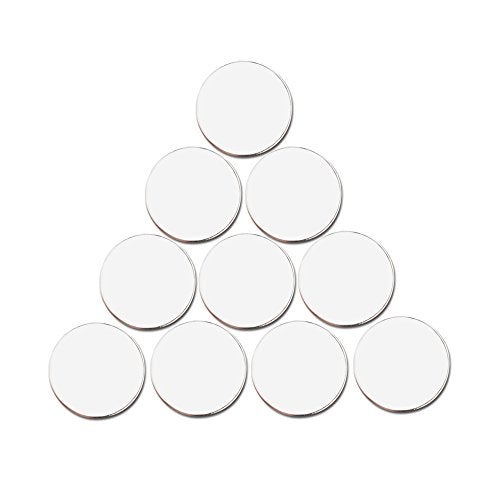 PINMEI Blank Golf Ball Marker in 24mm, Suit for Custom Printing, Pack of 10 (White) - Image 4