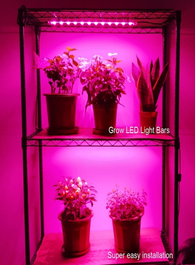 Litever Grow Light Strip Kit 45W, 4 pcs 16 Inches LED Grow Light Strips with Extension Cables, Mounting Accessories for Greenhouse, Grow Shelf. Perfect for Indoor Growing-(4-Strip-Kit) - Image 2