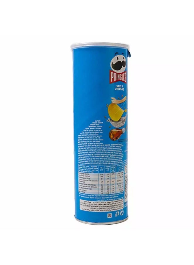 Pringles Pringles Salt and Vinegar Flavored Chips 165g Suitable for Vegetarians Snacks - Image 2